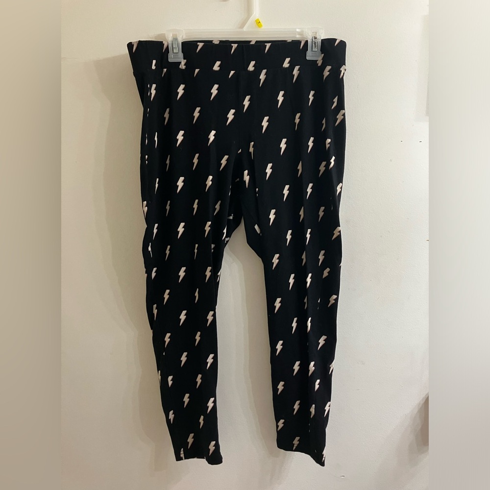 Womens 2XL Torrid Black Lightning Leggings